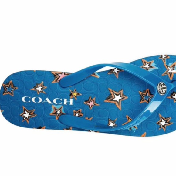 New Coach Abbigail Flip Flop Flops Star Sandals - Picture 6 of 6